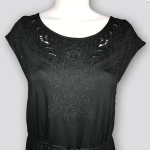 Spense super soft black jersey dress